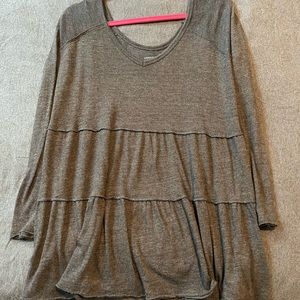 American eagle dark gray long sleeve